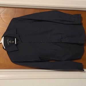 Black/White Polka Dot Button Down